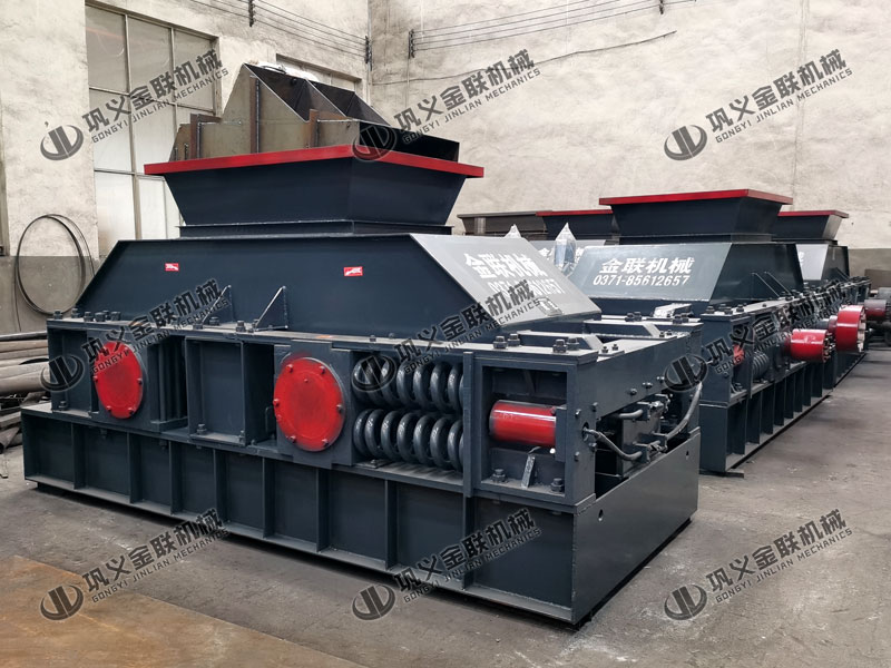 單臺1200x800型對輥破碎機設備發貨圖片