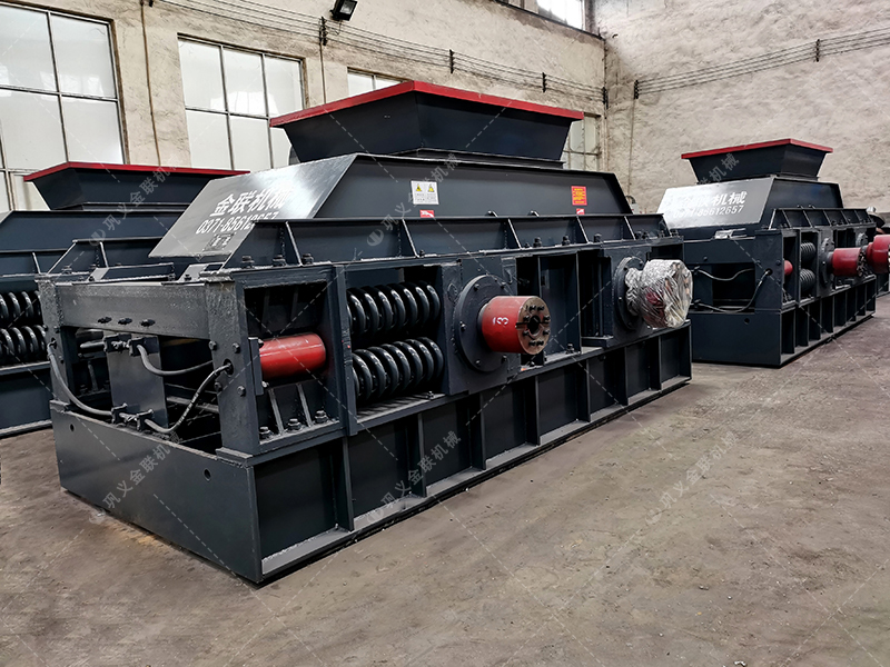 2PG1508大型對輥破碎機發貨圖片_發往廣東清遠_破碎石英砂